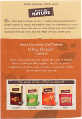 BACK TO NATURE: Crispy Cheddar Crackers, 7.5 oz