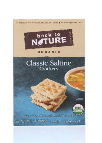 BACK TO NATURE: Organic Classic Crackers Saltine, 7 oz