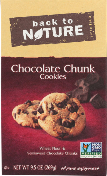 BACK TO NATURE: Cookies Chocolate Chunk, 9.5 oz