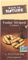 BACK TO NATURE: Fudge Stripe Shortbread Cookie, 8.5 oz