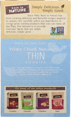 BACK TO NATURE: White Chunk Macadamia Thin Cookies, 6 oz