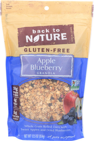 BACK TO NATURE: Gluten-Free Apple Blueberry Granola, 12.5 oz