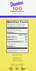 DOMINO: Sugar Packet 100 Packets, 12.5 oz