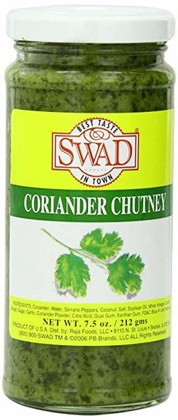 SWAD: Coriander Chutney, 7.5 oz