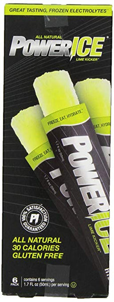 POWERICE: Lime Kicker Electrolyte 6 Bar, 10.2 fo