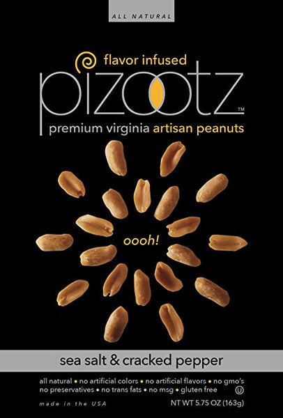 PIZOOTZ FLAVOR INFUSED: Peanut Sea Salt Pepper Infused 5.75 oz
