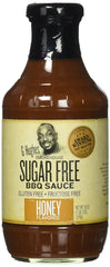 G HUGHES: Sugar Free Barbecue Sauce Honey Flavor, 18 oz