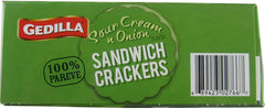 GEDILLA: Sour Cream & Onion Sandwich Crackers, 11.5 oz