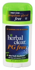 HERBAL CLEAR: Deodorant Stick Aloe Fresh PG Free, 1.8 oz