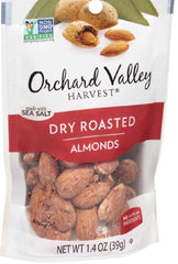 ORCHARD VALLEY HARVEST: Nut Almonds Whole Natural with Sea Salt, 1.4 oz