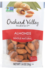 ORCHARD VALLEY HARVEST: Nut Almonds Whole Natural, 1.4 oz