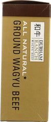 DURHAM RANCH: Frozen Ground Wagyu Beef, 16 oz
