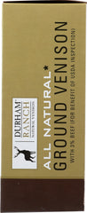 DURHAM RANCH: Venison Ground Ad3, 16 oz