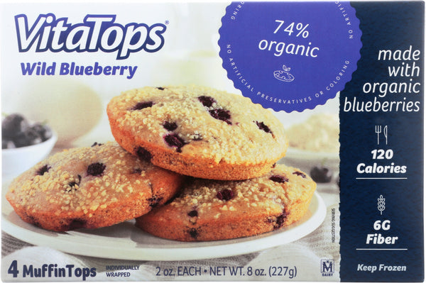 VITALICIOUS: VitaTops Wild Blueberry Muffin Tops, 8 oz