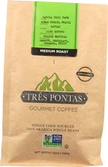 TRES PONTAS: Medium Roast Ground Brazilian Gourmet Coffee, 12 oz