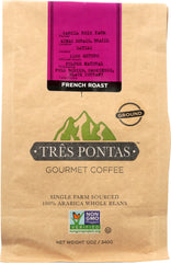 TRES PONTAS: Coffee Grain French Roast, 12 oz