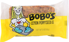 BOBO'S: Gluten Free Lemon Poppyseed Oat Bars, 3 oz