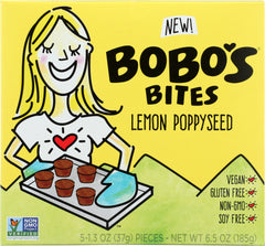 BOBOS OAT BARS: BITES LEMON POPPYSEED (6.500 OZ)