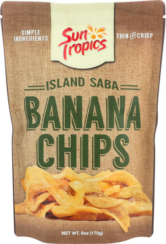 SUN TROPICS: Island Original Banana Chip, 6 oz