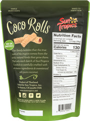 SUN TROPICS: Cookie Coconut Wafer Roll Original, 4 oz