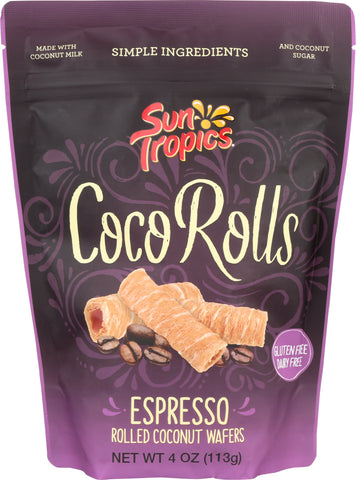 SUN TROPICS: Cookie Coconut Wafer Espresso, 4 oz