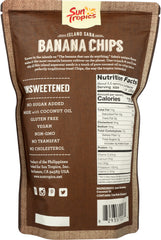 SUN TROPICS: Banana Chip Unsweetened, 6 oz