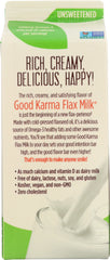 GOOD KARMA: Unsweetened Flax Milk, 64 oz