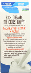 GOOD KARMA: Unsweetened Vanilla Flaxmilk + Protein, 64 fl oz