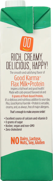 GOOD KARMA: Flax Milk Protein Unsweetened, 32 fo