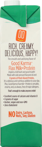 GOOD KARMA: Flax Milk Protein Unsweetened, 32 fo