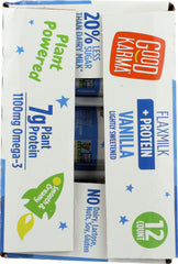 GOOD KARMA: Vanilla Lightly Sweetened Flaxmilk Protein 12 Pack, 81 fo