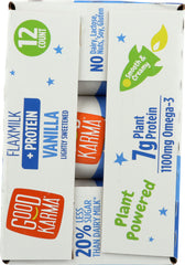 GOOD KARMA: Vanilla Lightly Sweetened Flaxmilk Protein 12 Pack, 81 fo