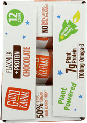 GOOD KARMA: Chocolate Flaxmilk Protein 12 Pack, 81 fo