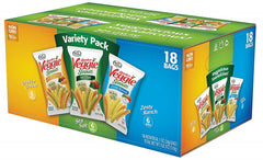 SENSIBLE PORTIONS: Straw Veggies 3 Variety Flavor 1 oz Pack of 18, 18 oz