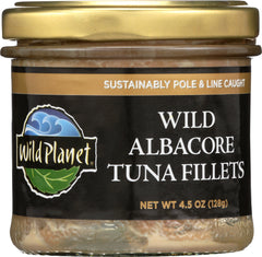 WILD PLANET: Wild Albacore Tuna Fillets, 4.5 oz