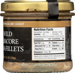 WILD PLANET: Wild Albacore Tuna Fillets, 4.5 oz