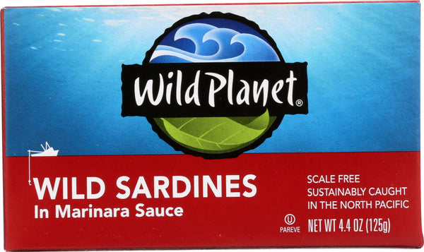 WILD PLANET: Wild Sardines in Marinara Sauce, 4.38 oz