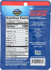 WILD PLANET: Wild Sockeye Salmon Single Serve Pouch, 3 oz