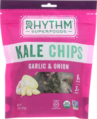 RHYTHM SUPERFOODS: Organic Kale Chips Garlic Onion, 2 oz