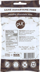 PURE MINTS GUM: Gum Chocolate Mint Bag, 77 gm