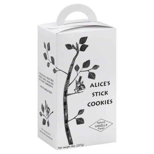 ALICE: Sticks Cookies Vanilla, 8 oz