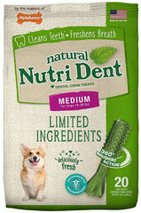 Nylabone Natural Nutri Dent Fresh Breath Dental Chews - Limited Ingredients