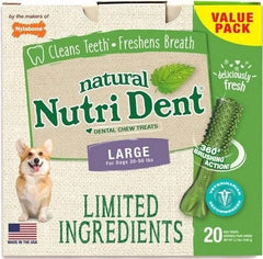 Nylabone Natural Nutri Dent Fresh Breath Dental Chews - Limited Ingredients