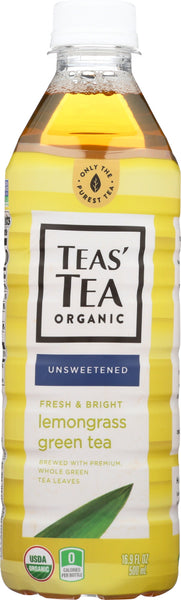 TEAS TEA: Tea Green Lemongrass Organic, 16.9 fo