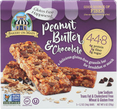 BAKERY ON MAIN: Peanut Butter & Chocolate Granola Bar, 6 oz