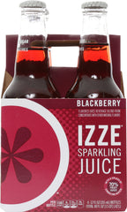 IZZE BEVERAGE: Sparkling Blackberry 4 count, 48 oz