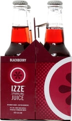 IZZE BEVERAGE: Sparkling Blackberry 4 count, 48 oz