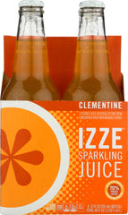 IZZE BEVERAGE: Sparkling Clementine Flavored Juice Beverage 4 count, 48 oz