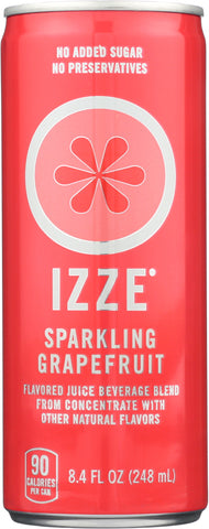 IZZE BEVERAGE: Sparkling Juice Grapefruit, 8.4 fl oz