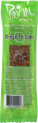 PRIMAL STRIPS: Meatless Vegan Jerky Mesquite Lime, 1 Oz